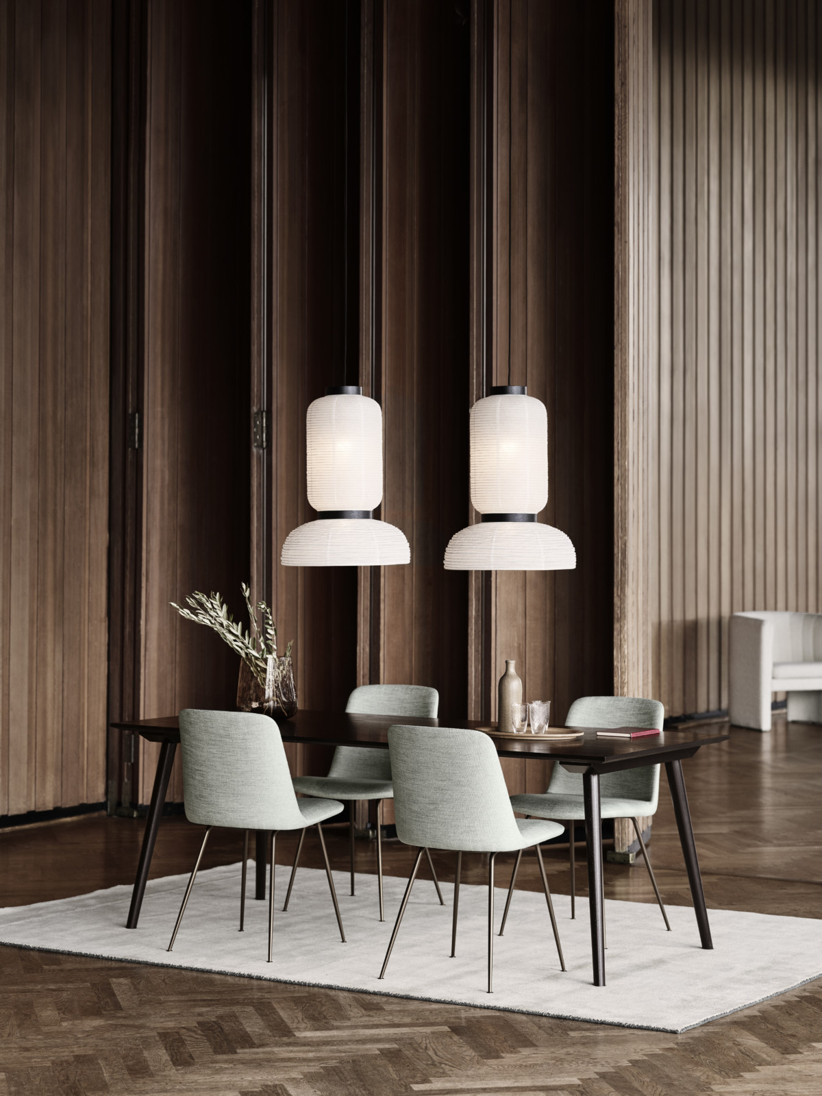 In Between Table SK5, Black Lacquered Oak / Legs