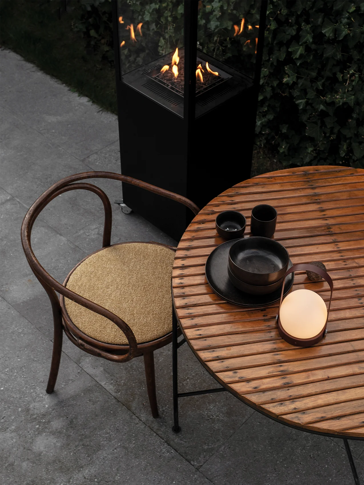 Carrie Table Lamp, Portable, Burned Red