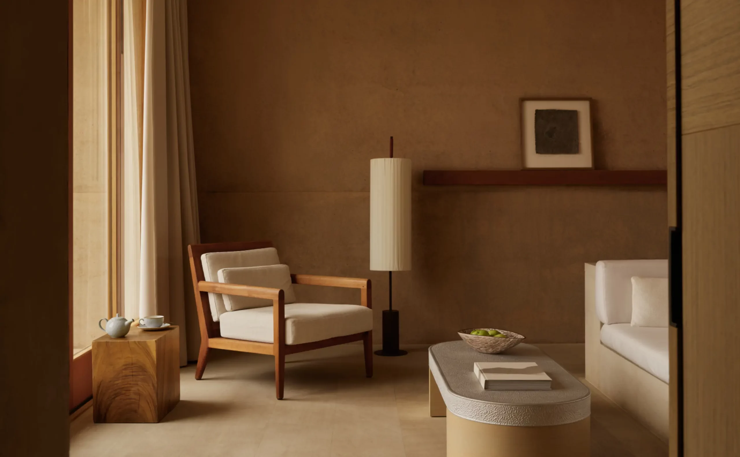 Dorica Floor Lamp, Cylindrical Base