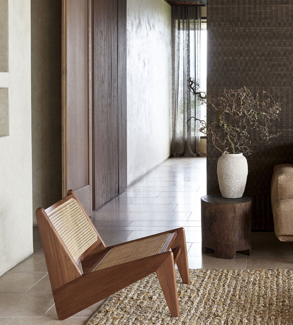 Kangaroo Chair, Natural Teak / Dark Stained Teak