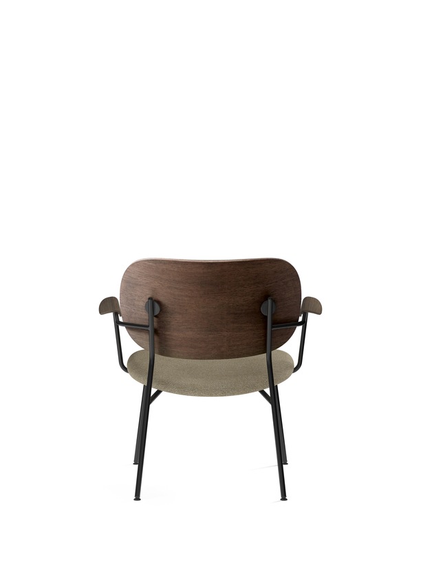 Co Lounge Chair, Upholstered Seat, Dark Stained Oak / Moss019