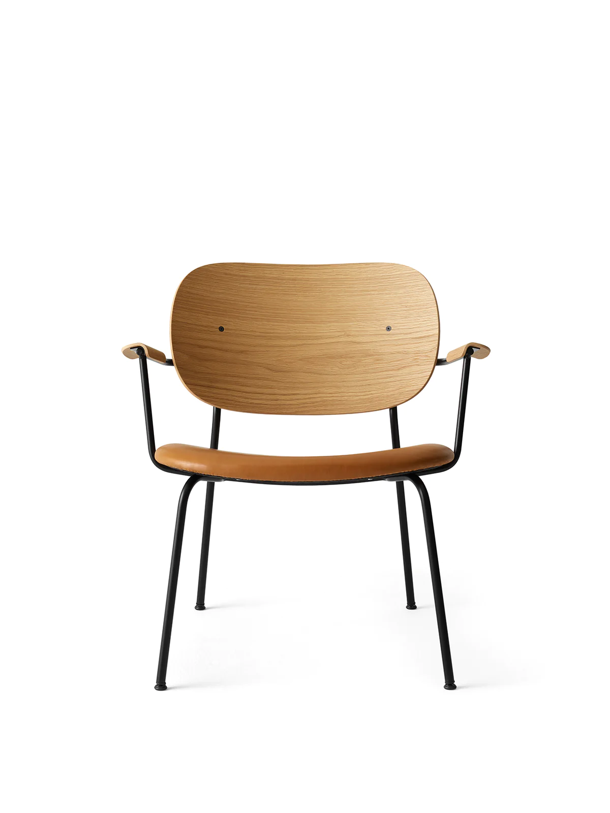 Co Lounge Chair, Upholstered Seat, Natural Oak, Dakar 0250