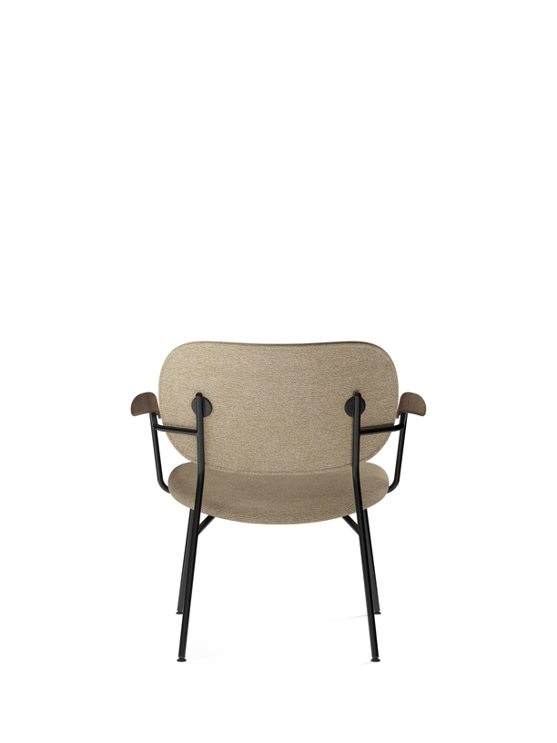 Co Lounge Chair, Fully Upholstered, Dark Stained Oak, Moss 019