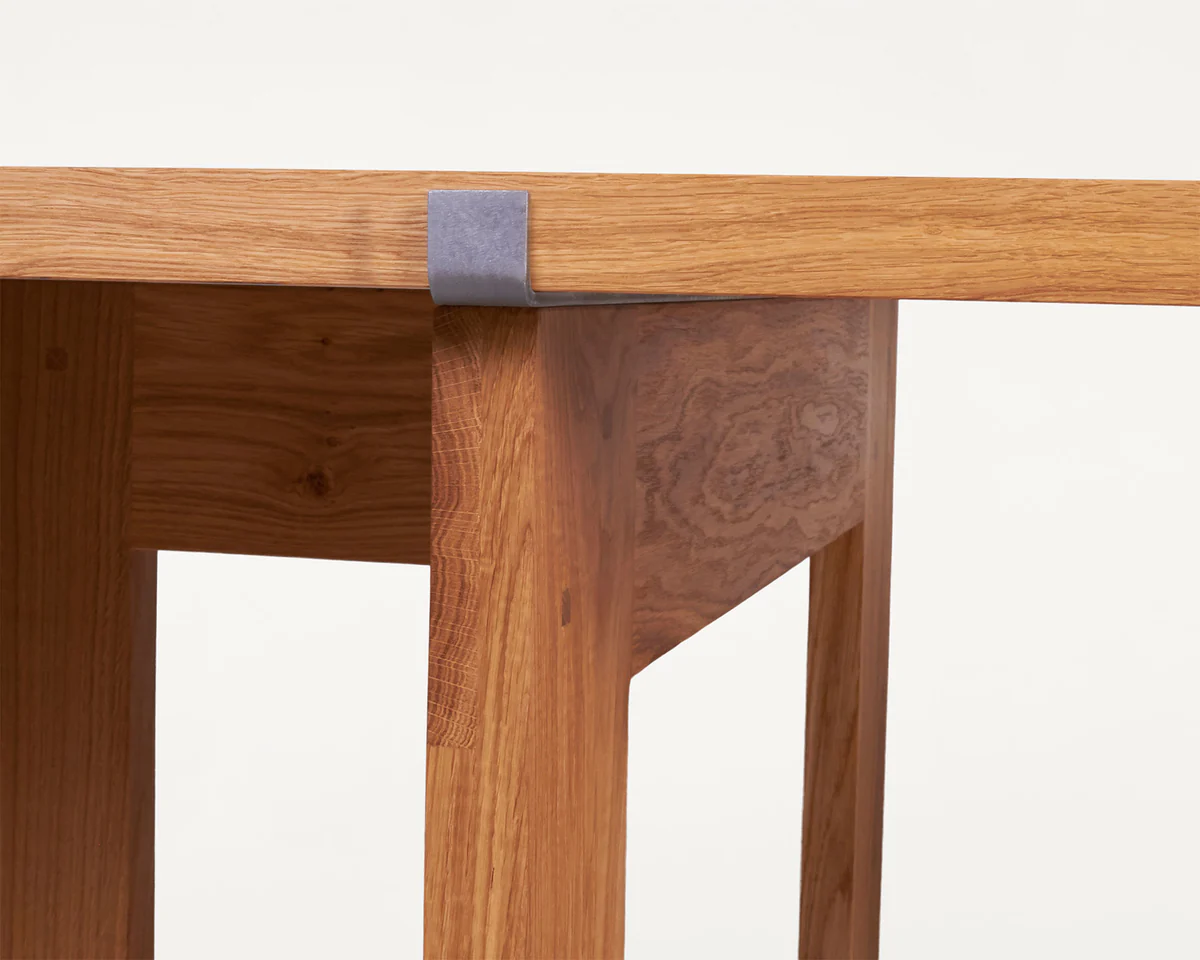 Farmhouse Trestle Table, Planks, L2200, Natural Oak