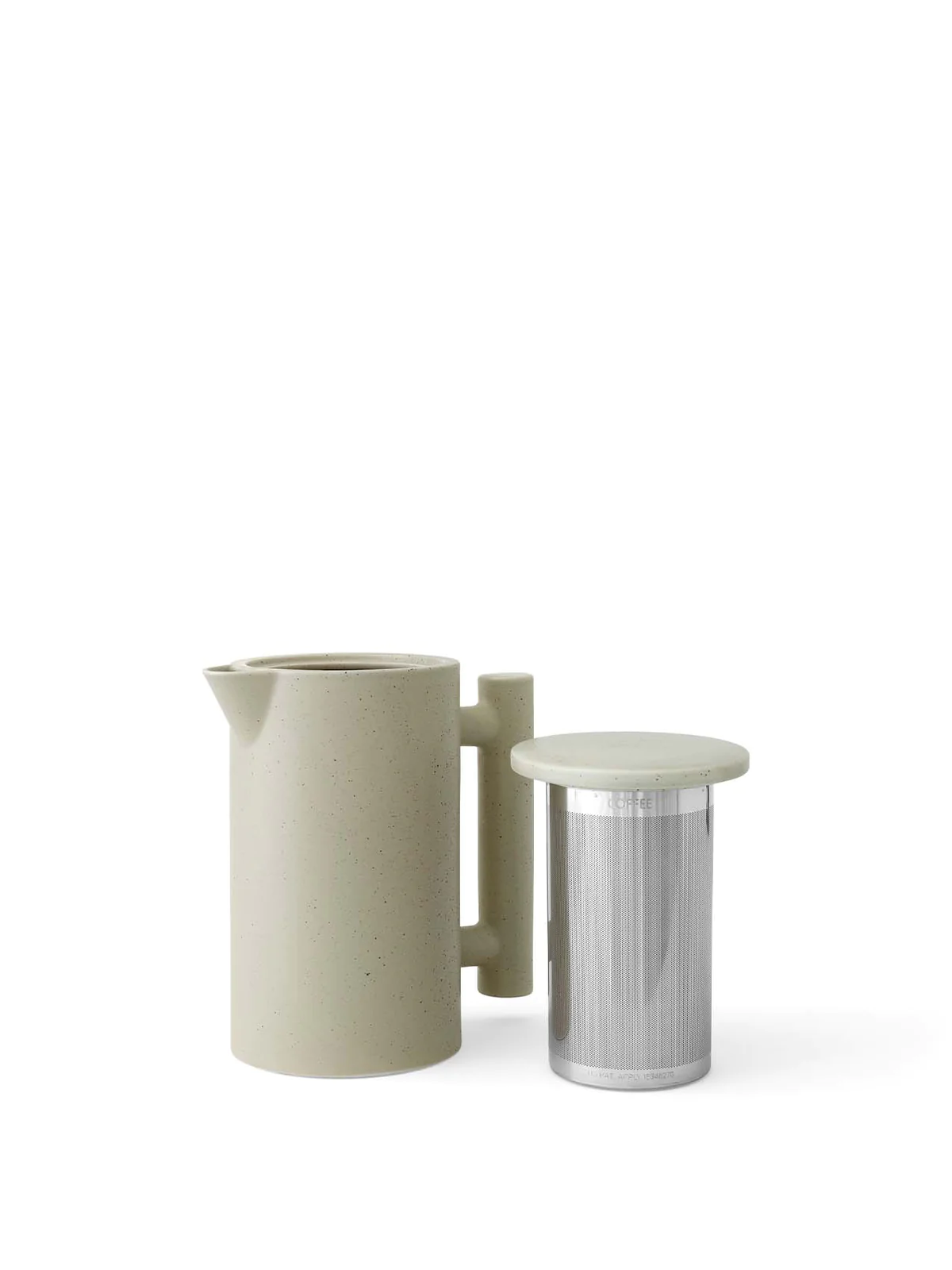 Yana Brewing Pot, H19, Vol. 1L., Grey Glazed
