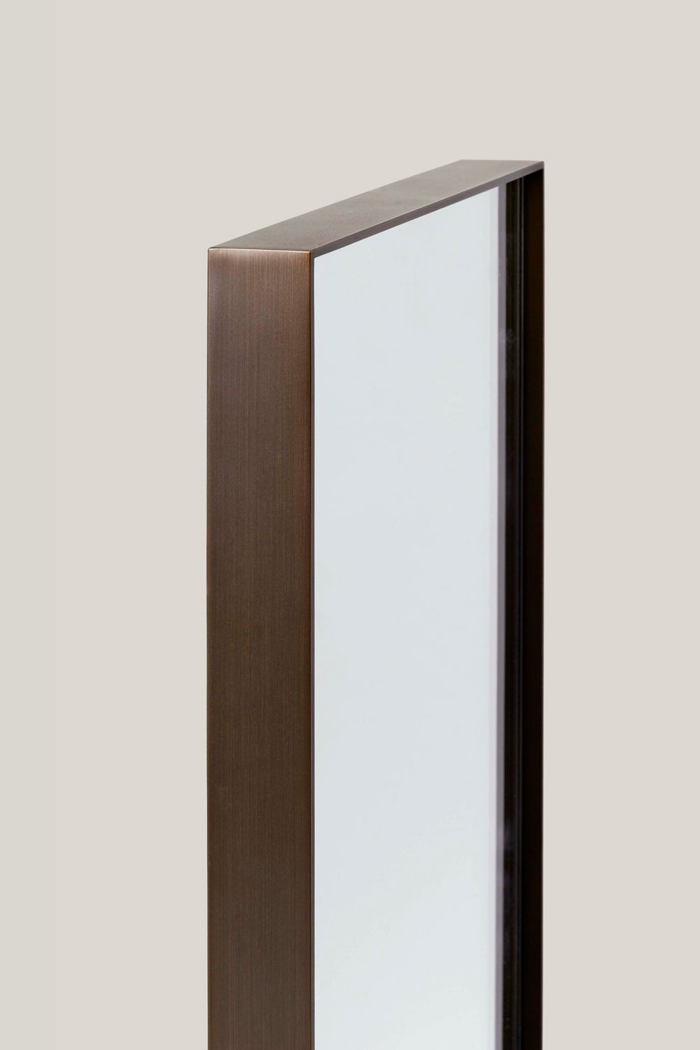 Amore Mirror SC50, Bronzed Brass Frame, Silver Colored Mirror
