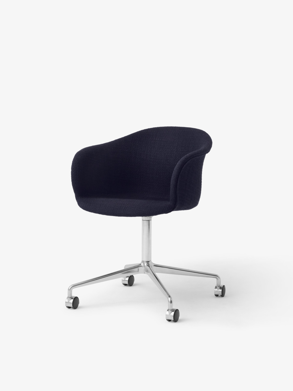 Elefy Chair JH37, Swivel Chair with Castors, Leather Upholstery
