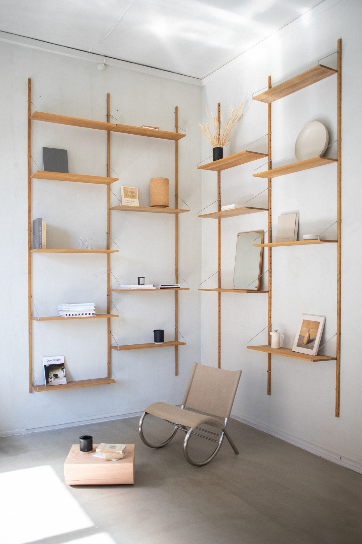 Richardt Chair, Raw Steel, Canvas