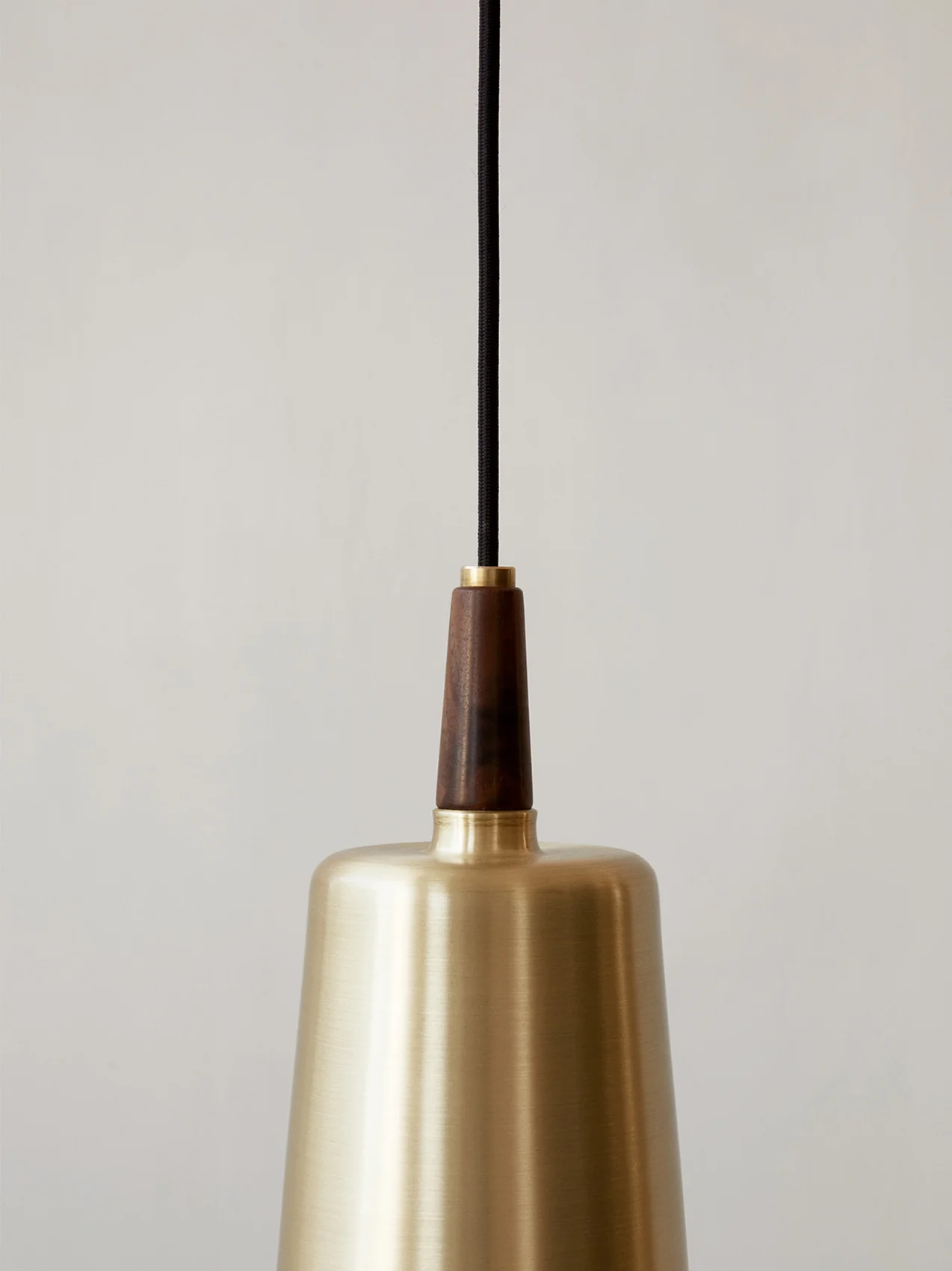 Umanoff Pendant, Brass, Walnut