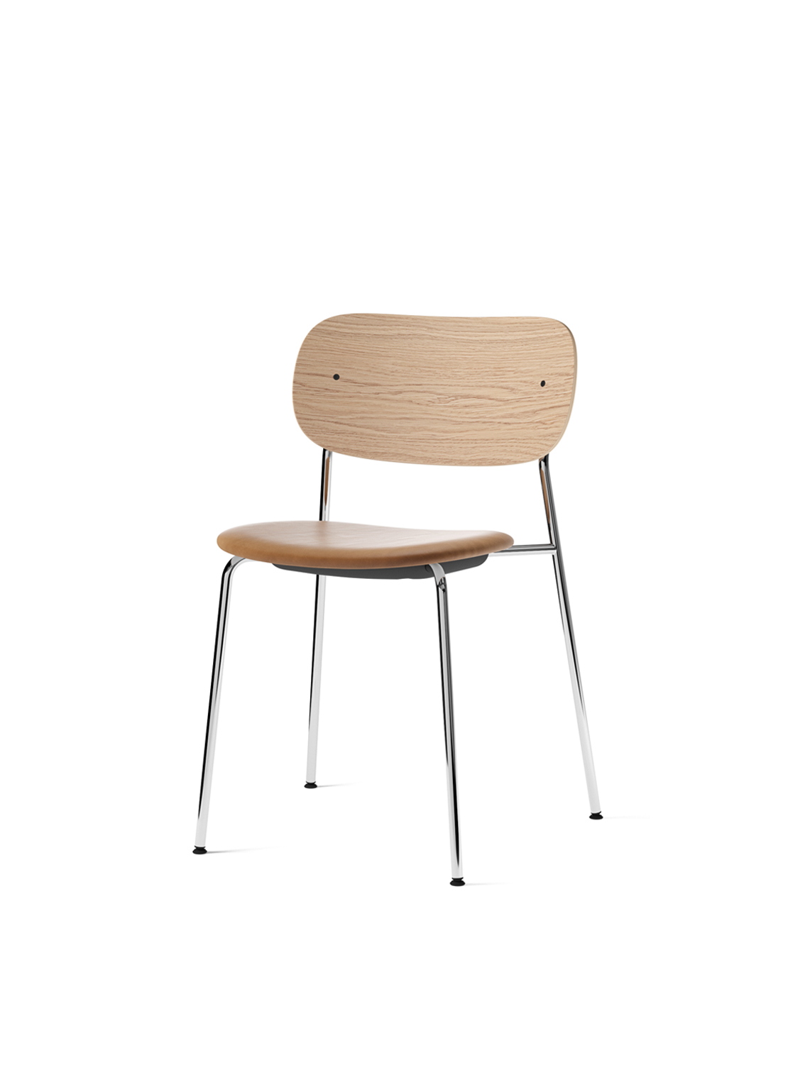 Co Dining Chair, Upholstered seat, Chrome Steel Base / Dakar 0250