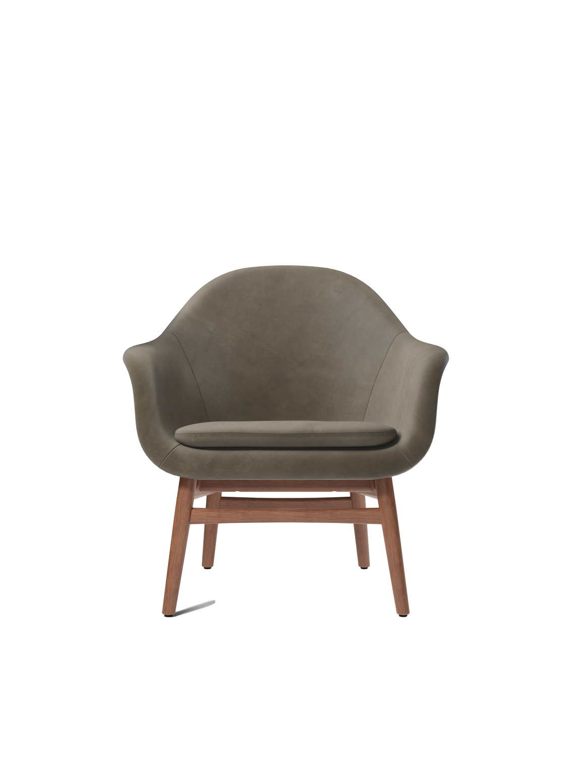 Harbour Lounge Chair, Walnut Base, Dakar 0311 Wool