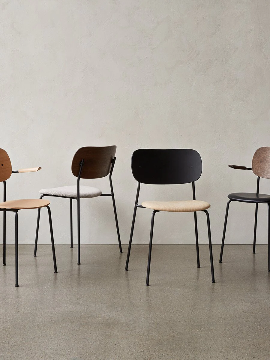 Co Dining Chair, Fully Upholstered, Black Steel Base / Dakar 0250