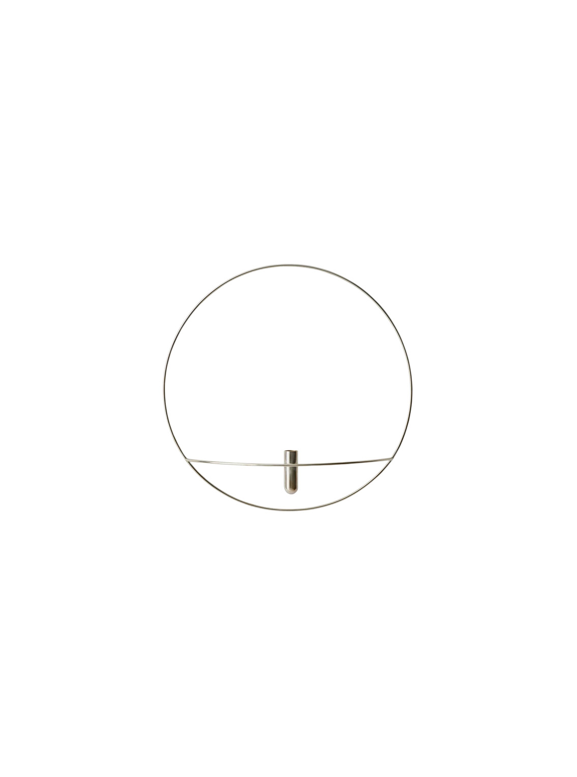 POV Circle, Vase/Candleholder, L, Silver