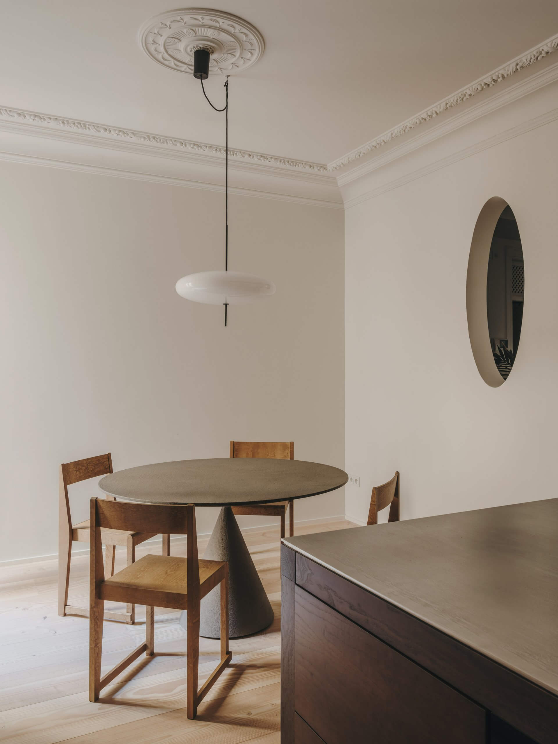 Model 2065 Pendant, White Diffuser, Black Hardware, Black Cable