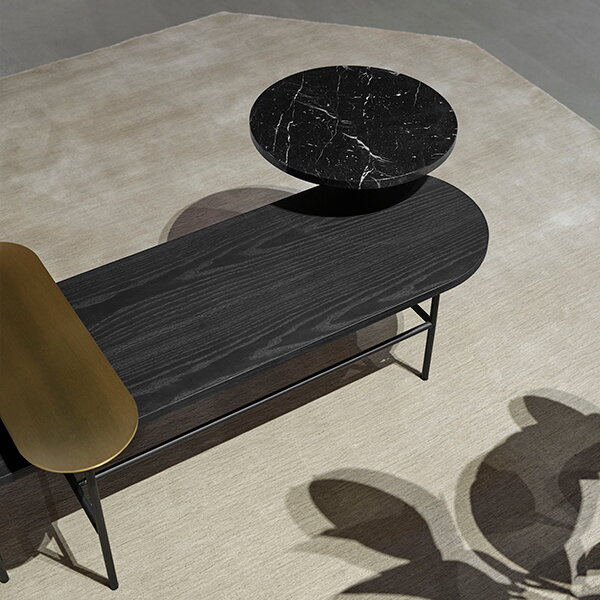 Palette Lounge Table JH7, Black Lacquered Ash