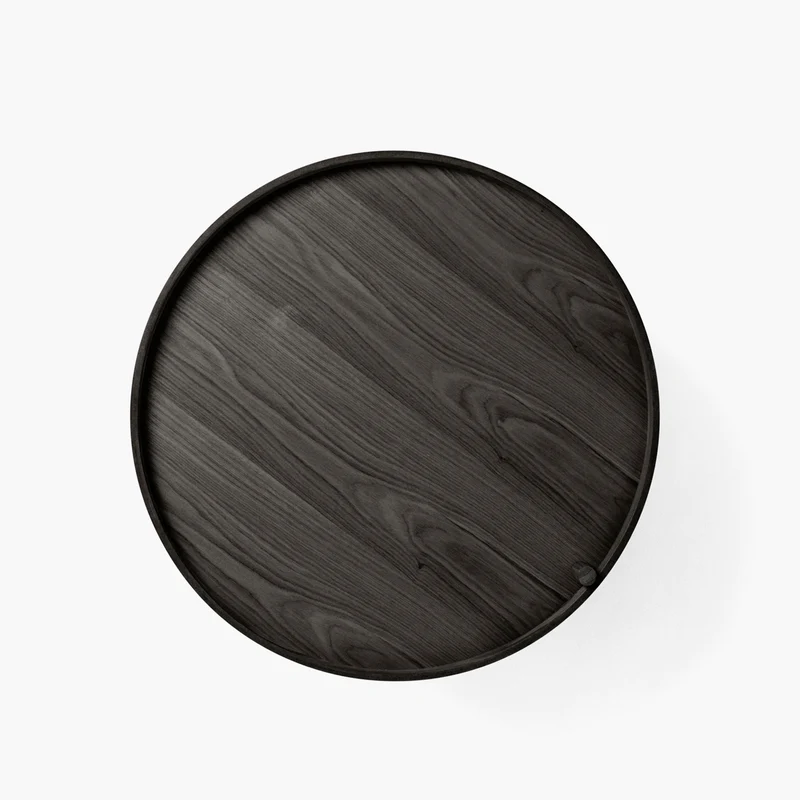 Turning Table, Black Ash / Brass