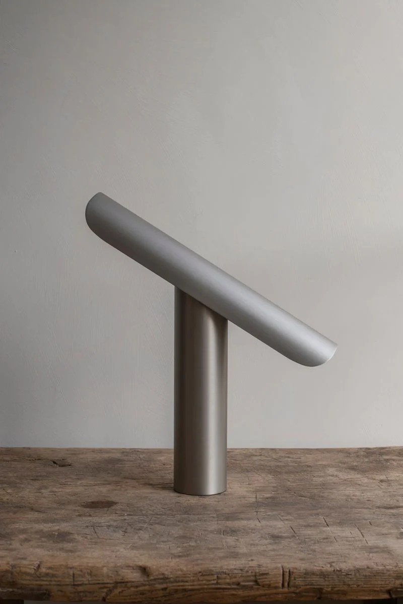 T-Lamp, Brushed Steel