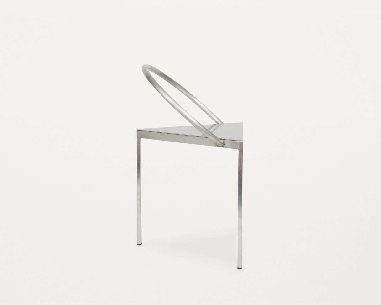 Triangolo Chair, Stainless Steel