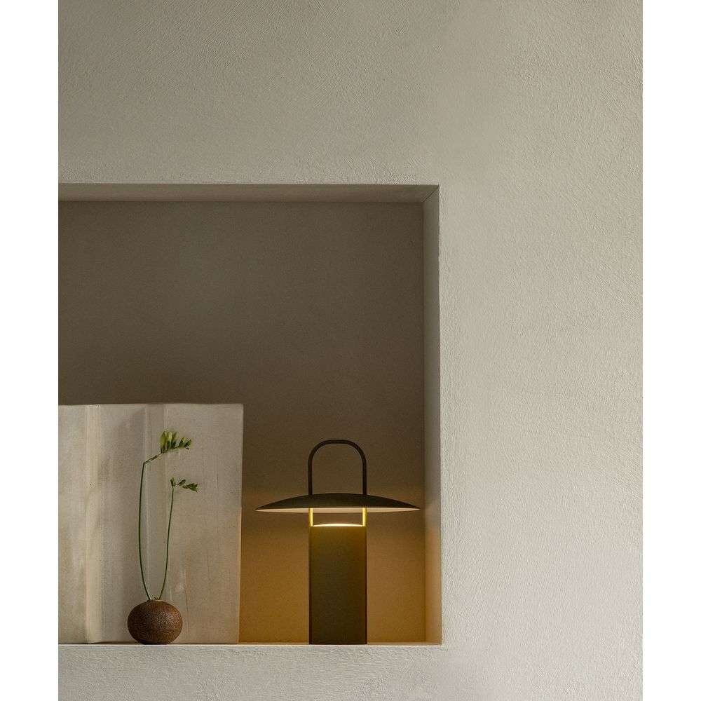 Ray Table Lamp, Portable, Matte Dusty Green