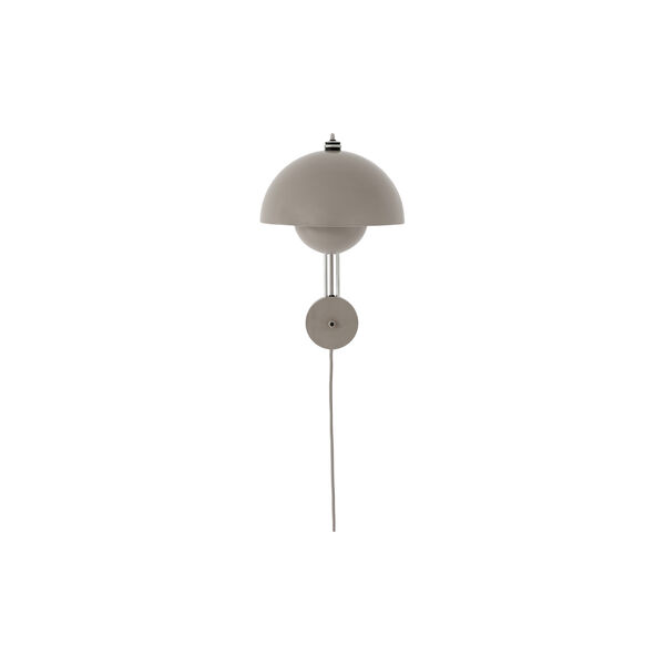 Flowerpot Wall Lamp VP8, Grey Beige