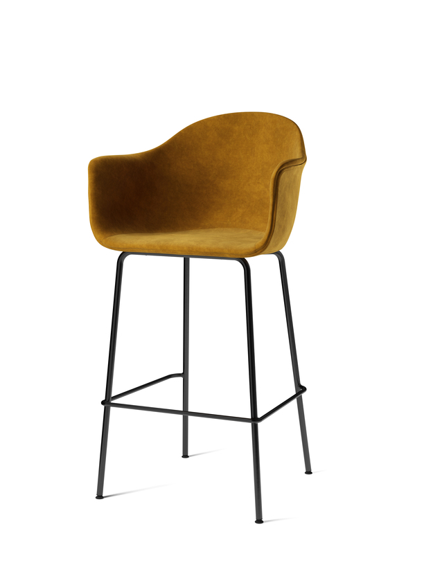Harbour Bar Chair, Upholstered, Upholstered, Black / Champion 041