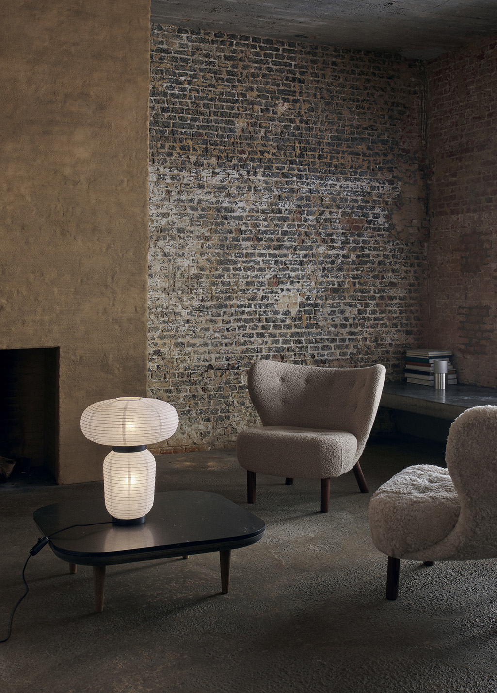 Little Petra VB1 with Pouf ATD1, Walnut, Karakorum 003