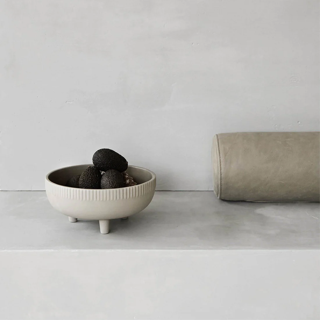 Bowl, Medium, Terracotta with Grey Engobe