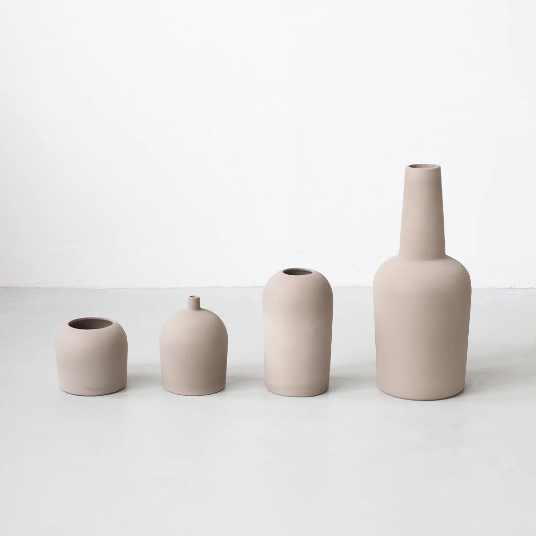 Dome Vase, Large, Grey