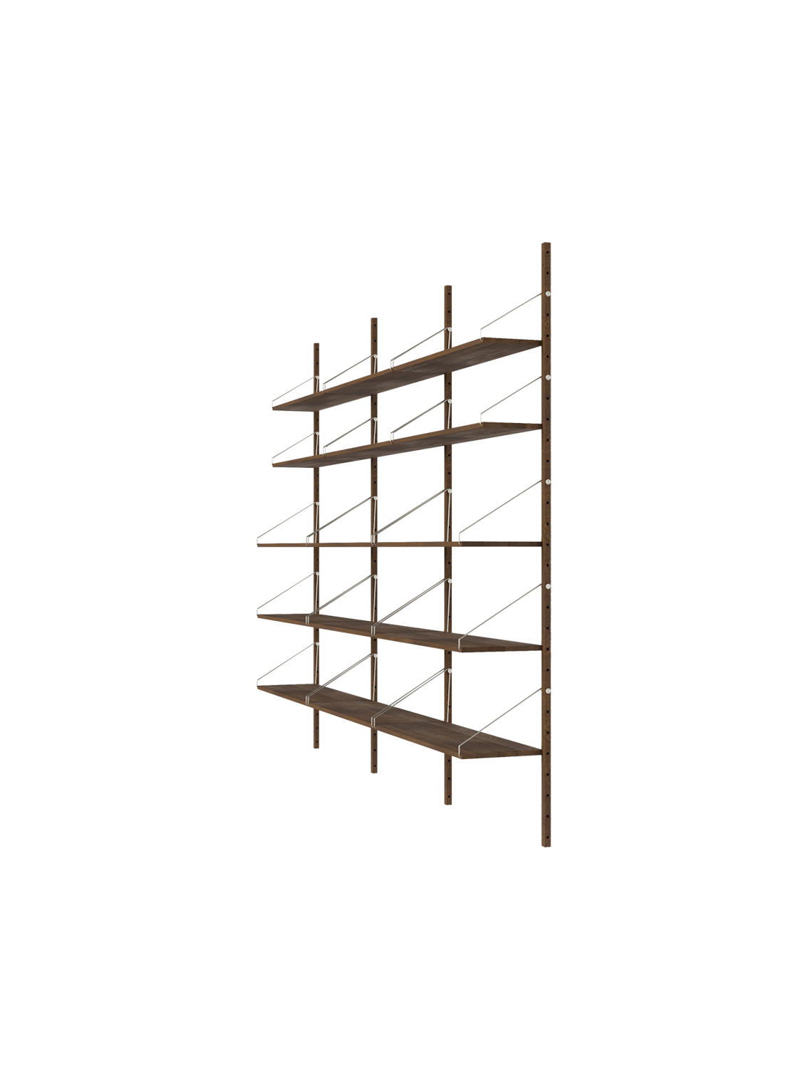 Shelf Library, Triple Section, H1852 x W80CM Wool