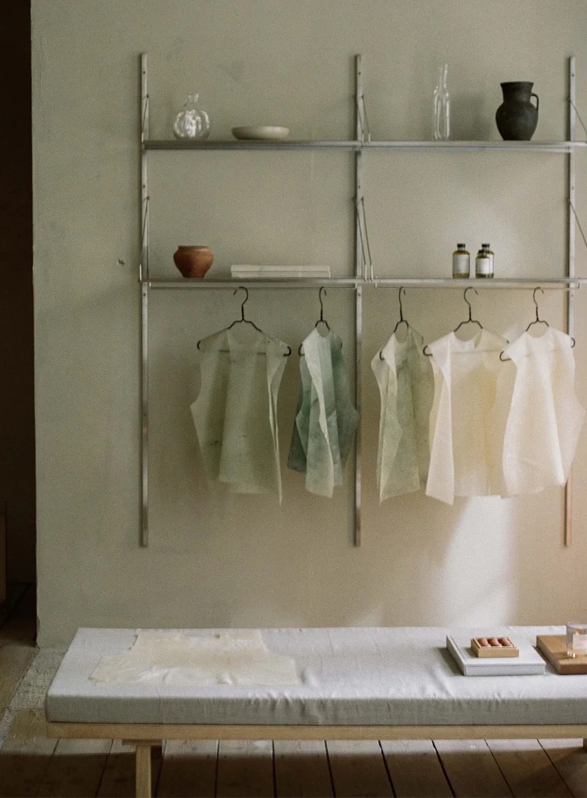 Shelf Library, Hanger Section, Stainless Steel, H1852 x W80CM