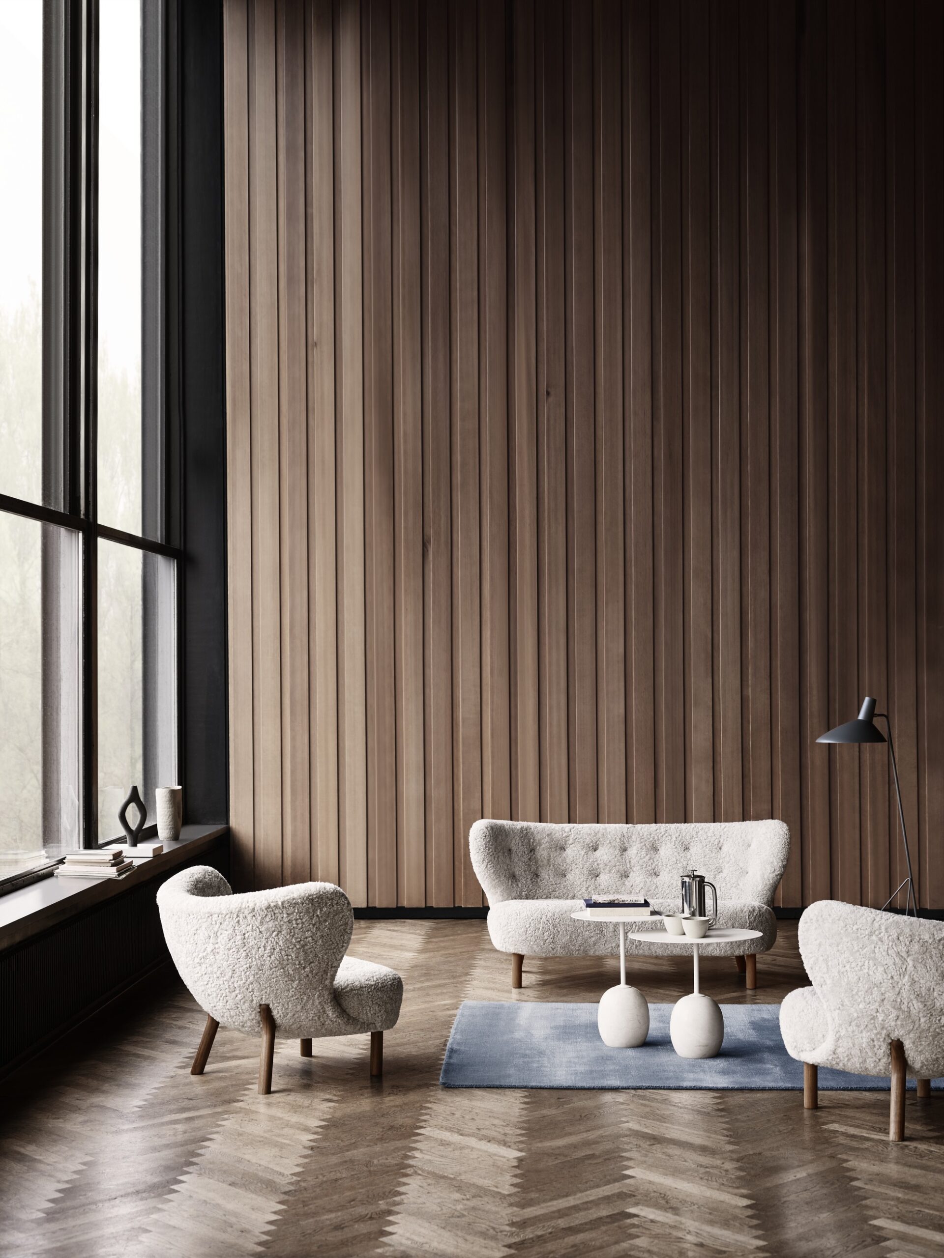 Little Petra VB2, Sheepskin Moonlight / White Oiled Oak