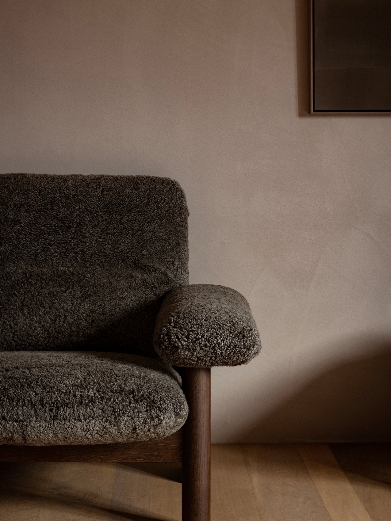 Brasilia Lounge Chair, Dark Stained Oak Base
