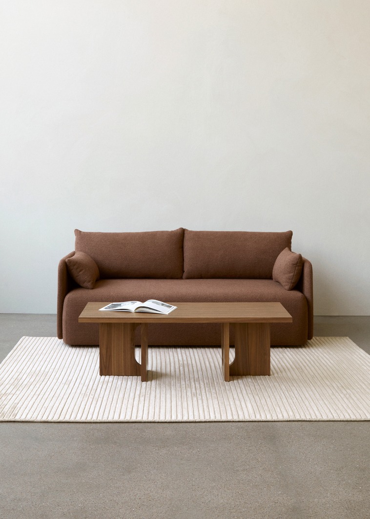 Androgyne Lounge Table, Walnut Base, Walnut Table Top
