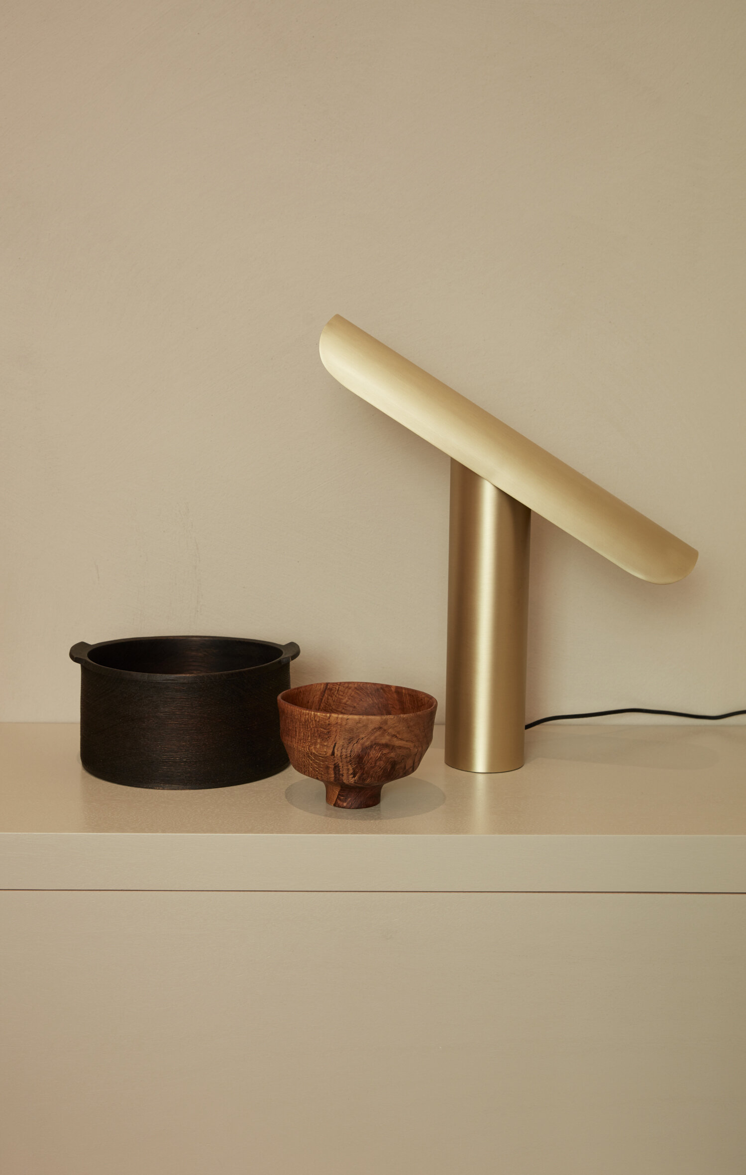 T-Lamp, Brushed Brass