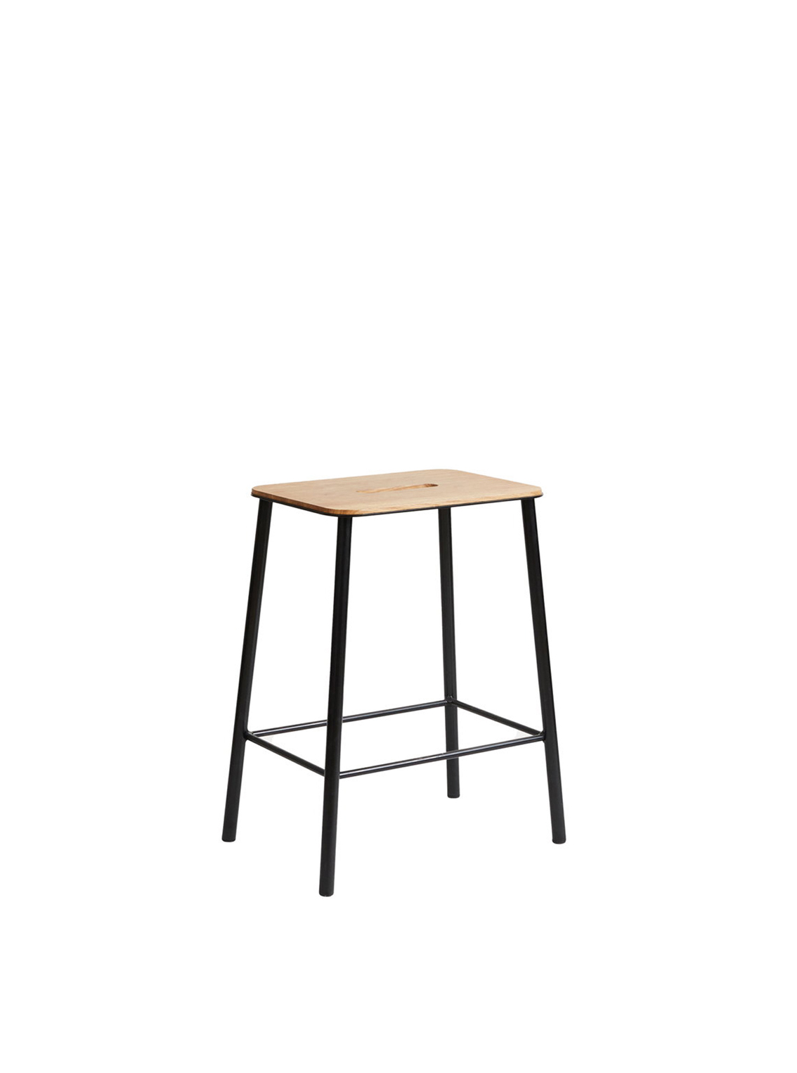 Adam Stool H50, Oak / Black