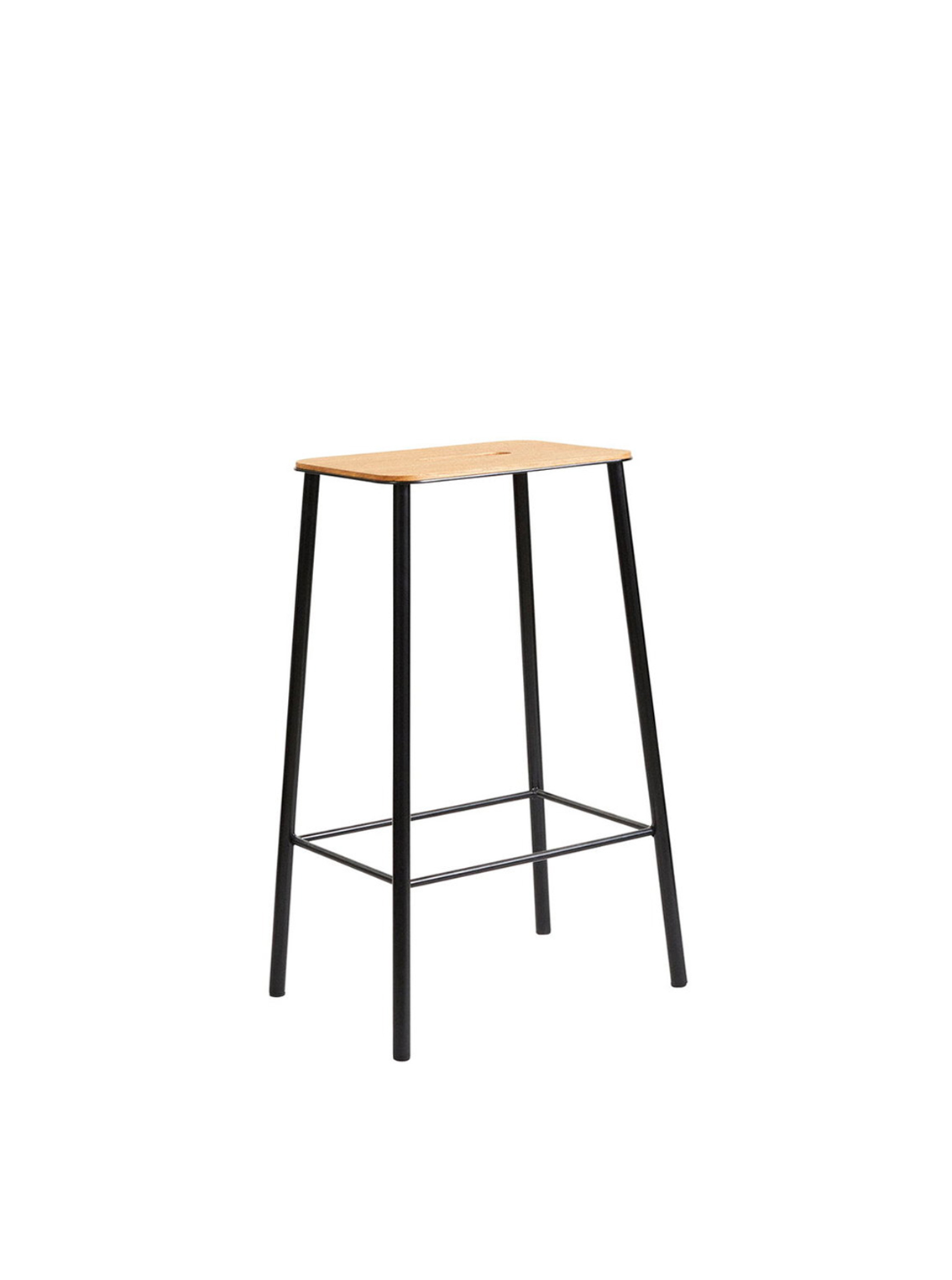 Adam Stool H65, Oak / Black