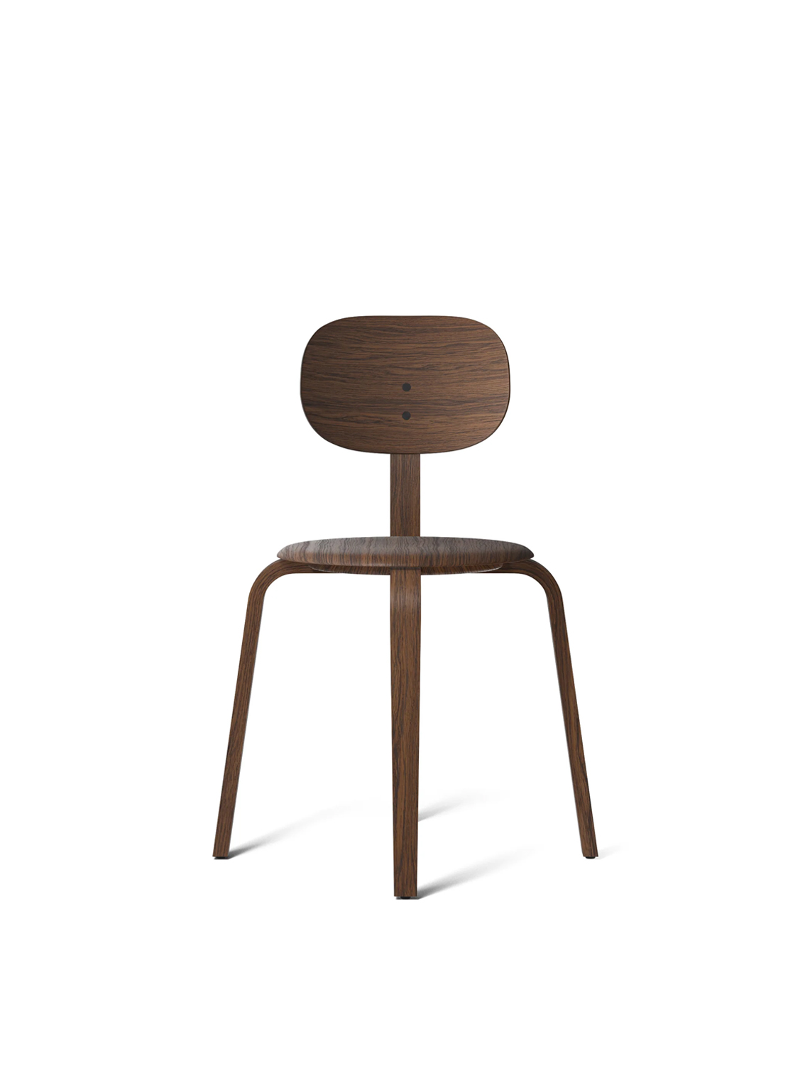 Afteroom Plywood, Dining Chair, Dark Stained Oak Base / Seat / Back Wool