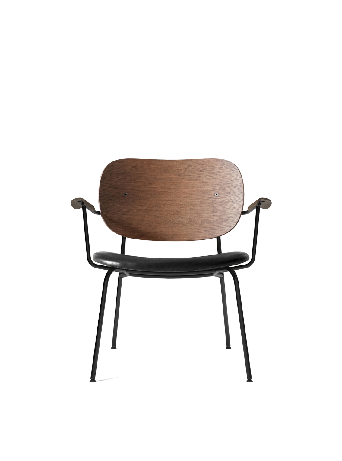 Co Lounge Chair, Upholstered Seat, Black / Dark Oak / Dakar 0842 Wool