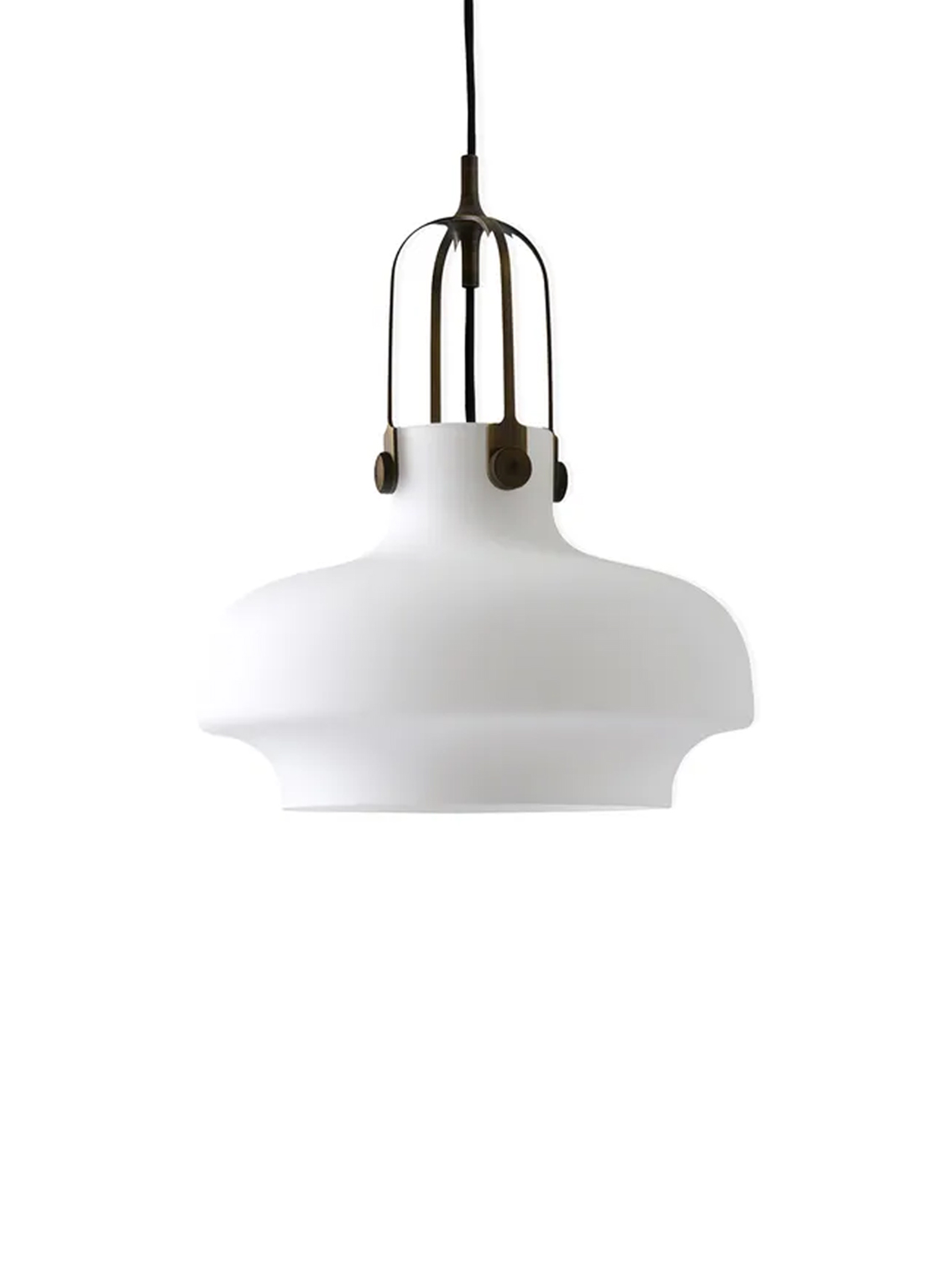 Copenhagen Pendant SC7, Satinized Opal Glass / Bronzed Brass