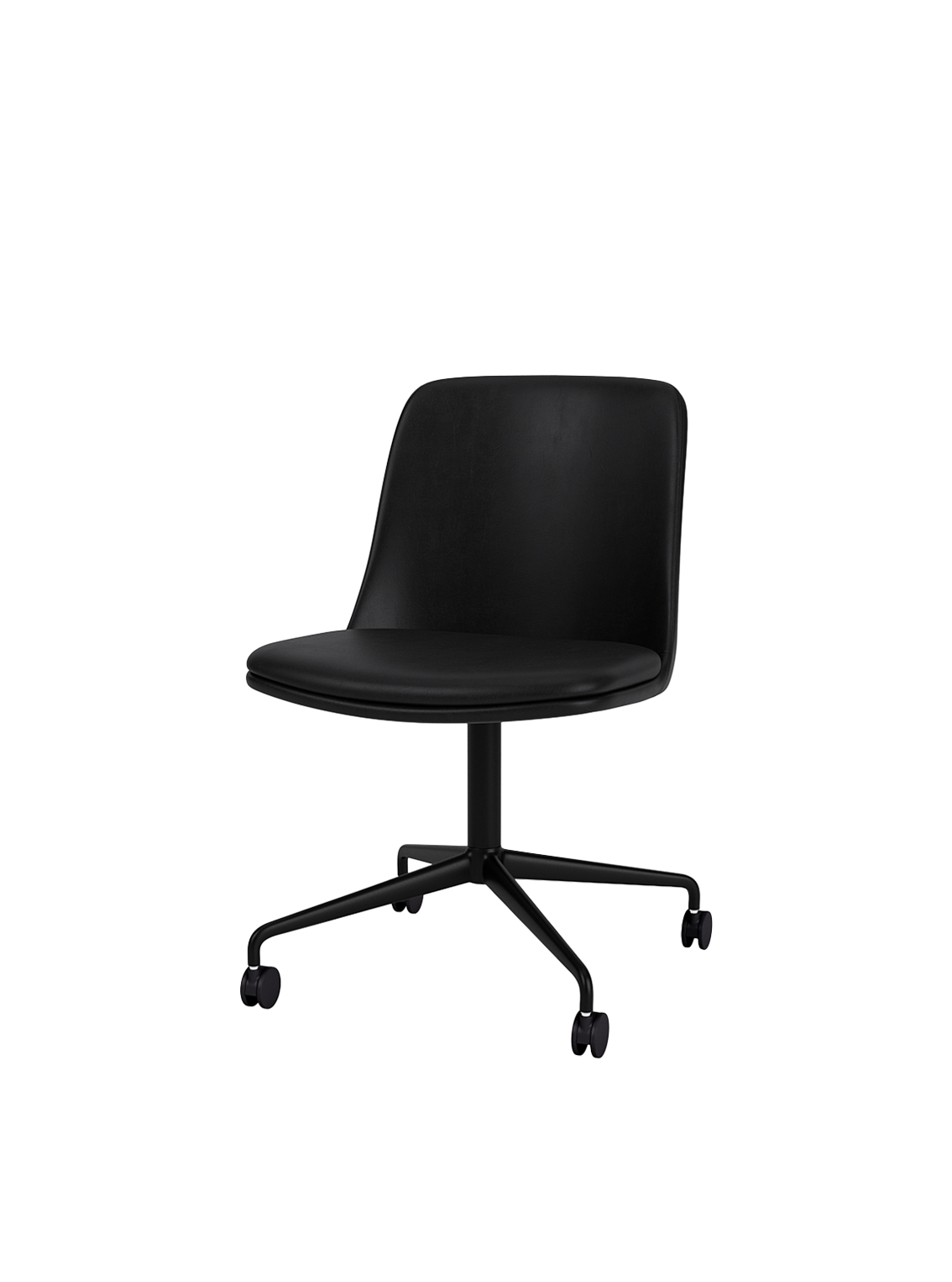 Rely Chair HW24, Full / Seat Upholstery, Silk 842 / 4-Star Swivel Base / Castors
