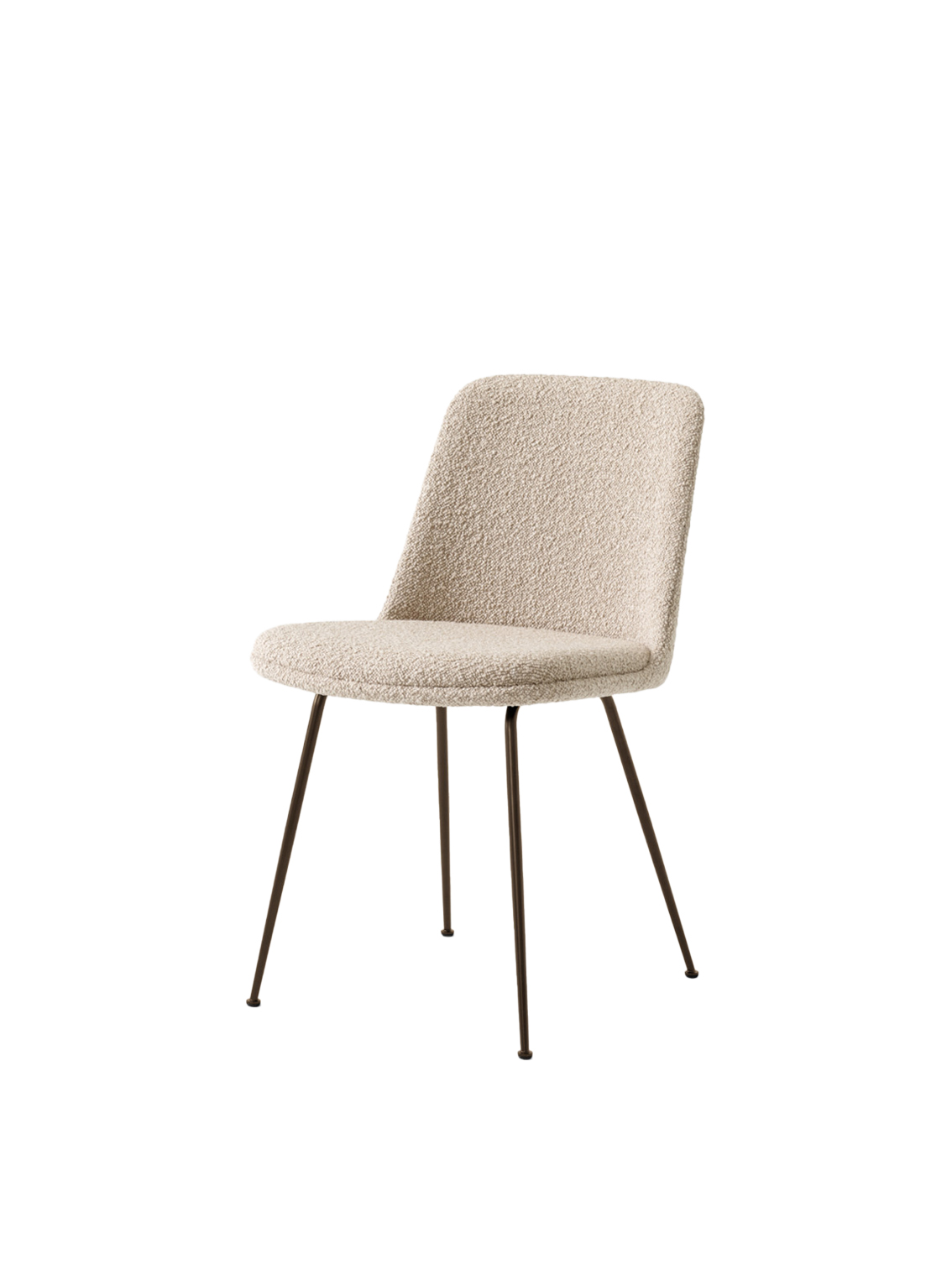 Rely Chair HW9, Full / Seat Upholstery, Karakorum 003 / Bronze Tube Base / Felt Gliders