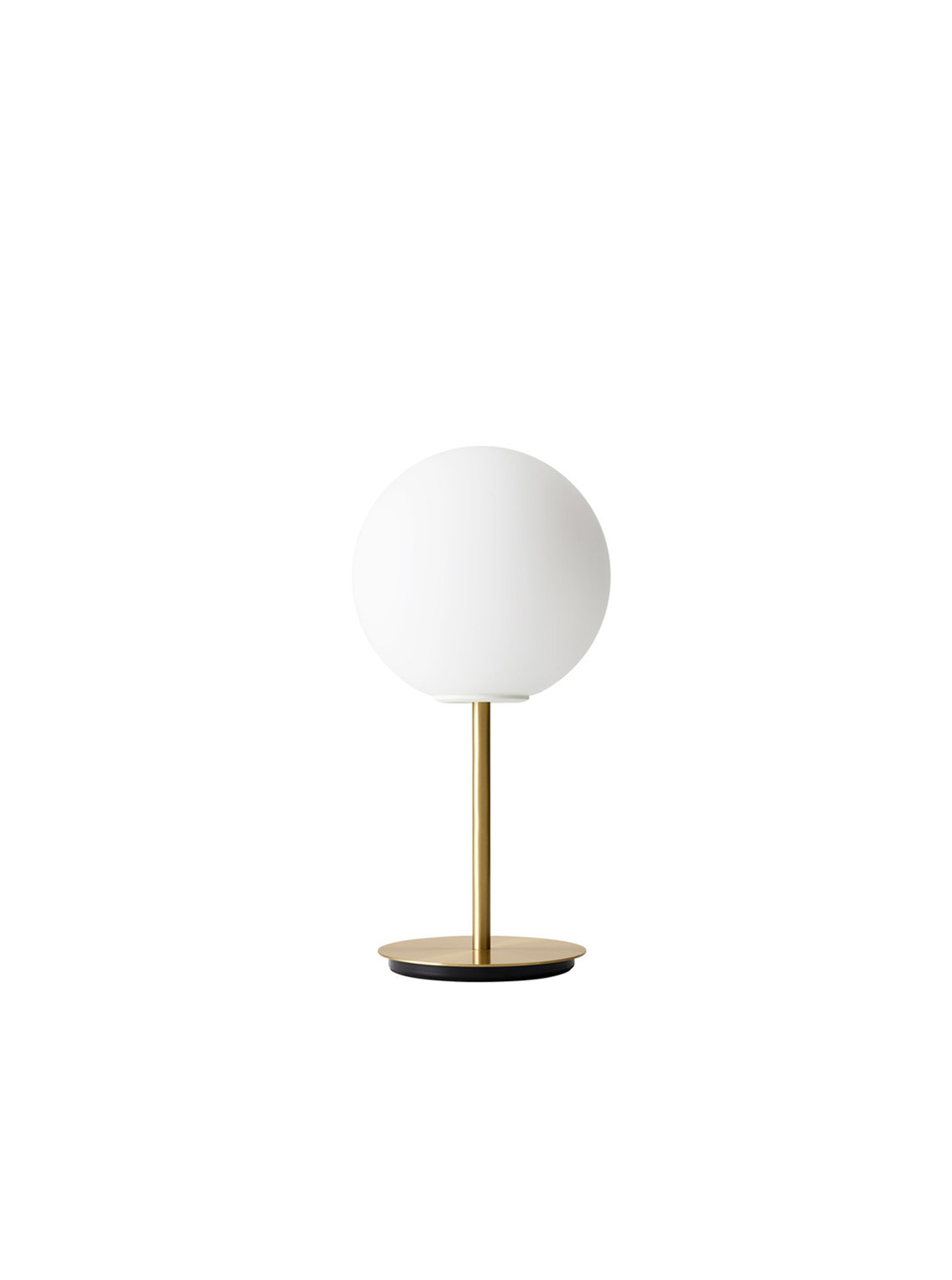 TR Bulb, Table Lamp, Brushed Brass with Matt Opal Bulb