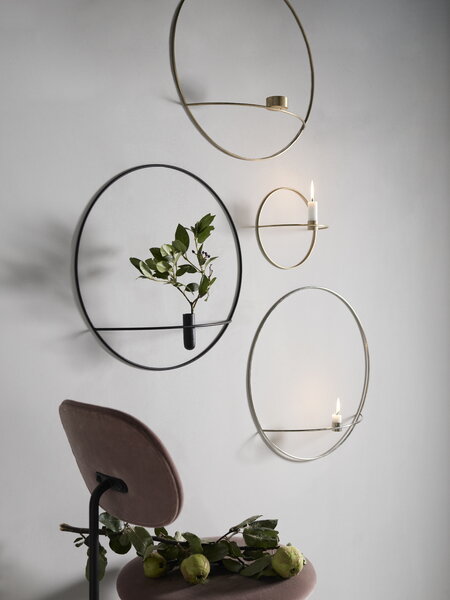 POV Circle, Candleholder, L, Brass