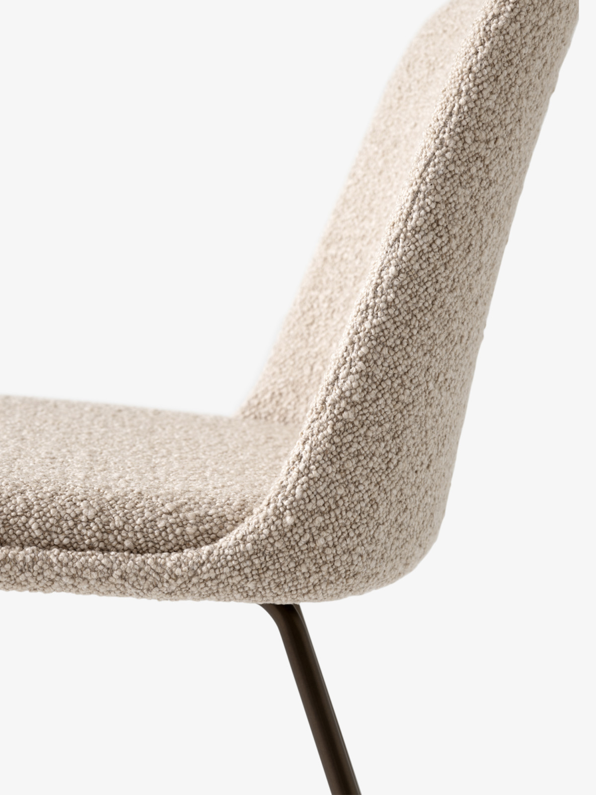 Rely Chair HW9, Full / Seat Upholstery, Karakorum 003 / Bronze Tube Base / Felt Gliders