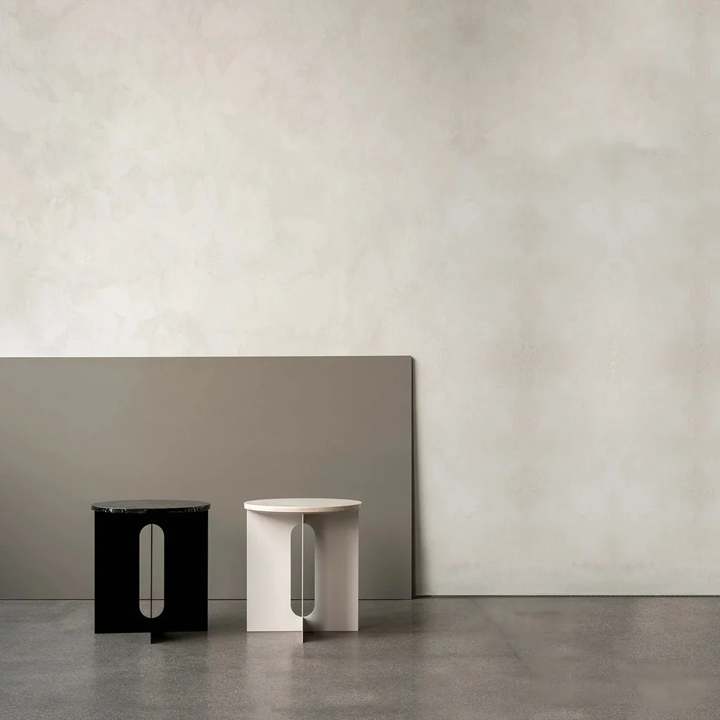 Androgyne Table Top for Side Table, Crystal Rose Marble