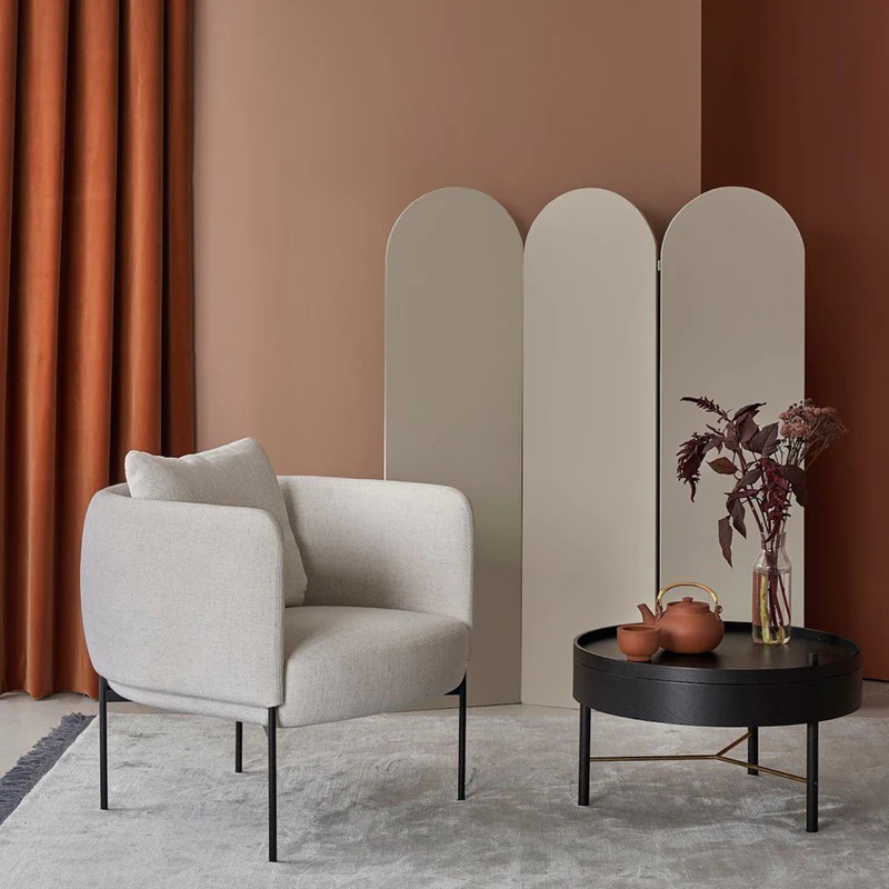 Turning Table, Black Ash / Brass