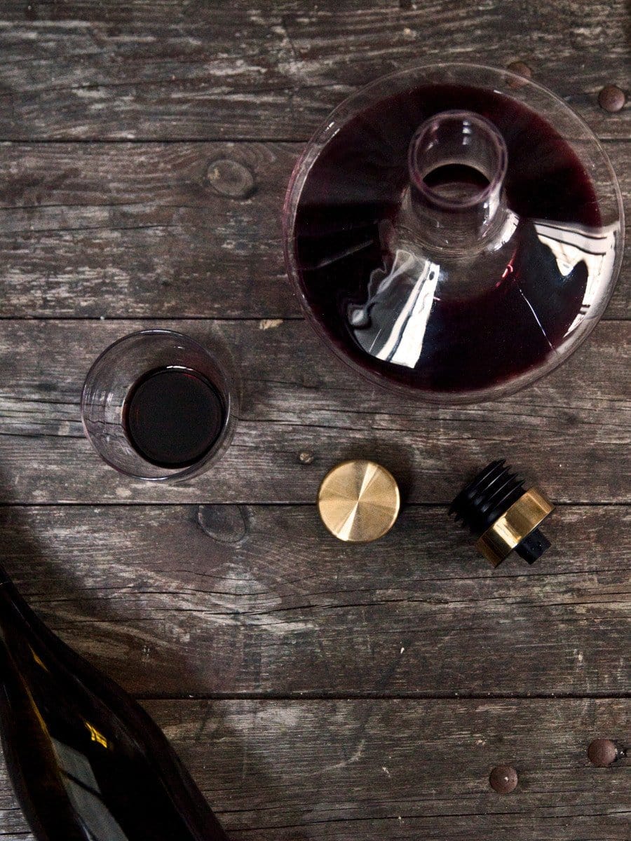 Wine Breather, Deluxe, Clear/Gold