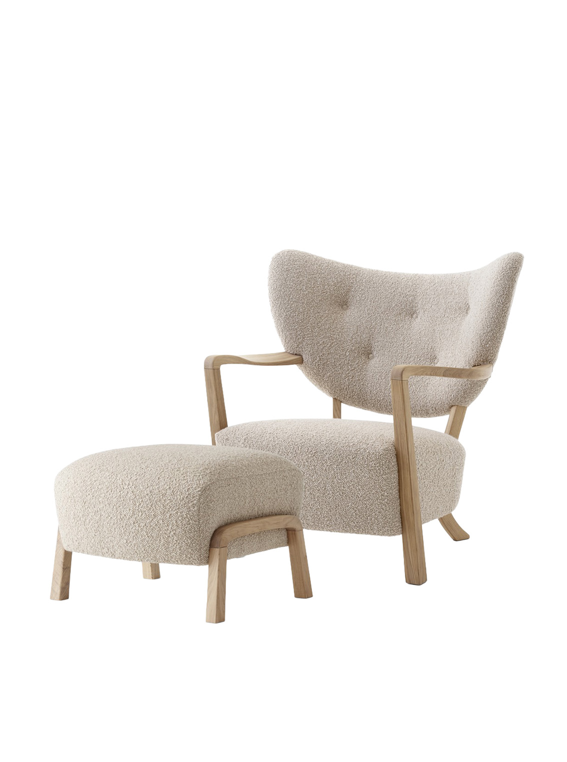 Wulff Lounge Chair ATD2 & Wulff Pouf ATD3, Karakorum 003