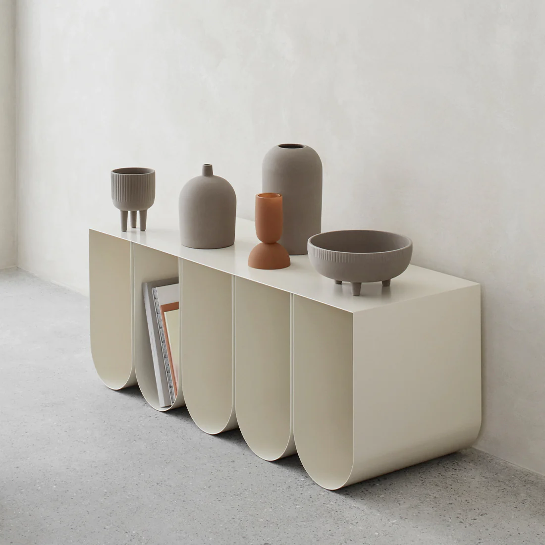 Bowl, Medium, Terracotta with Grey Engobe