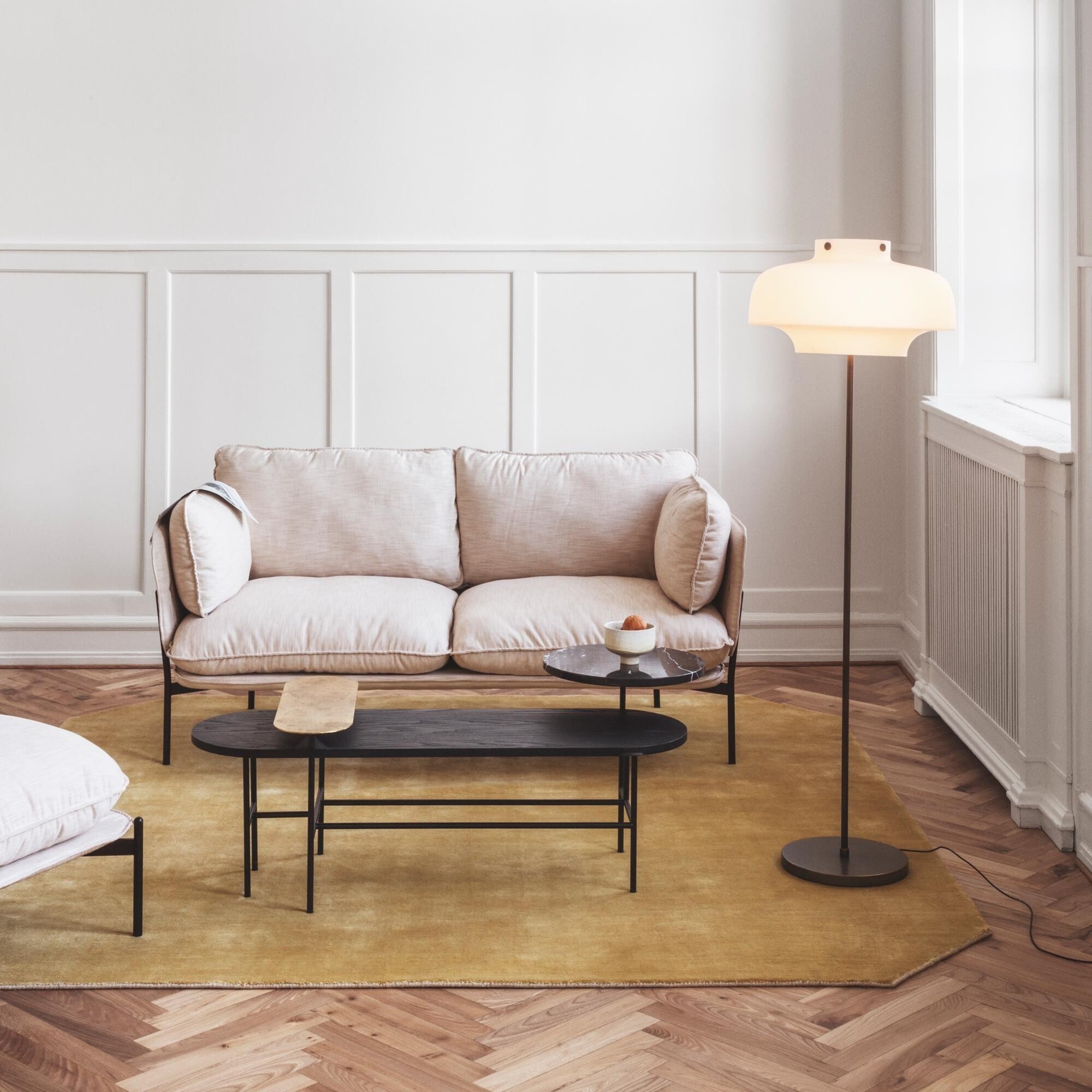 Palette Lounge Table JH7, Black Lacquered Ash